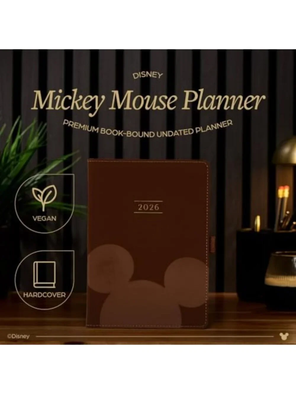 Disney Mickey 12-Month Undated Planner, Small 6